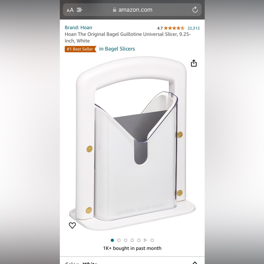 Brand New Bagel Guillotine Slicer, never opened